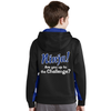 Black Colorblock Hooded Sweatshirt - Youth